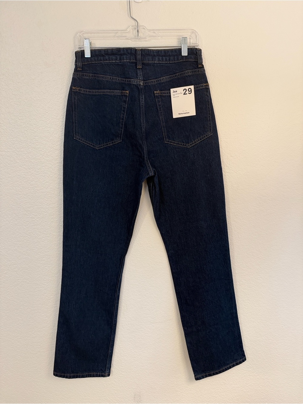 Reformation Jax Stretch High Rise Straight Jeans - Picture 3 of 9